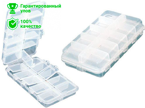 Коробка-раскладушка Kosadaka для приманок и мелочей прозр. 166*79*41мм, TB-2501