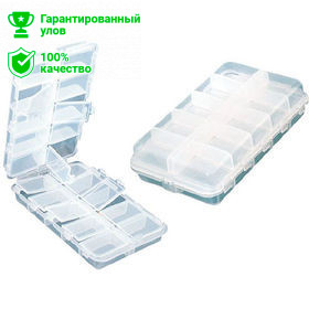 Коробка-раскладушка Kosadaka для приманок и мелочей прозр. 166*79*41мм, TB-2501 Коробка-раскладушка Kosadaka для приманок и мелочей прозр. 166*79*41мм, TB-2501