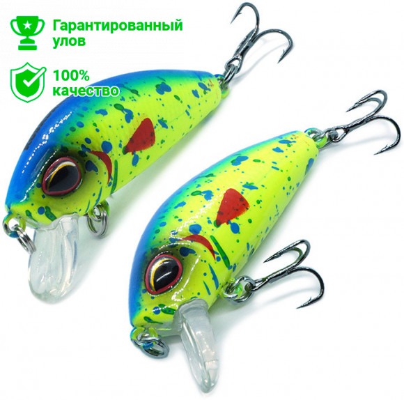 Воблер Kosadaka L-MINNOW xs 45F плав. , 45мм, 4.3г, 0.0-0.5м, цв.BKK