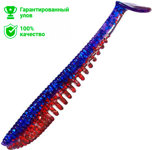 Виброхвост Kosadaka AWARUNA 100, 5шт., цвет RB
