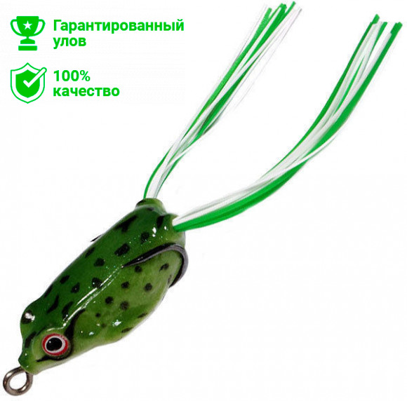 Приманка-незацепл. мягк. оснащ. плав. Лягушка имит.лапок LF22 35mm, 6g, цвет C90 (Kosadaka)
