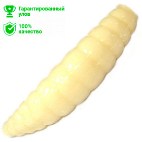 Приманка силик. Kosadaka MAGGOT 30, банка (12шт), запах сыра, цвет WH (white) MGG-030-CH-WH