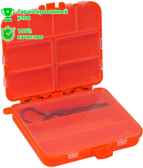 Коробка-раскладушка Kosadaka "Книжка" TB-S12-OR, 11*9.5*2.5см для мелочей, оранжевая