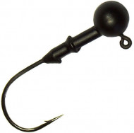 Джиг головка вольфрам Матово Черный 3.5г, №1/0, 2шт (Kosadaka)