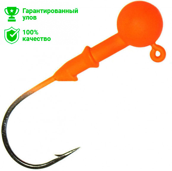 Джиг головка вольфрам Оранжевый 3.5г, №1/0, 2шт (Kosadaka)