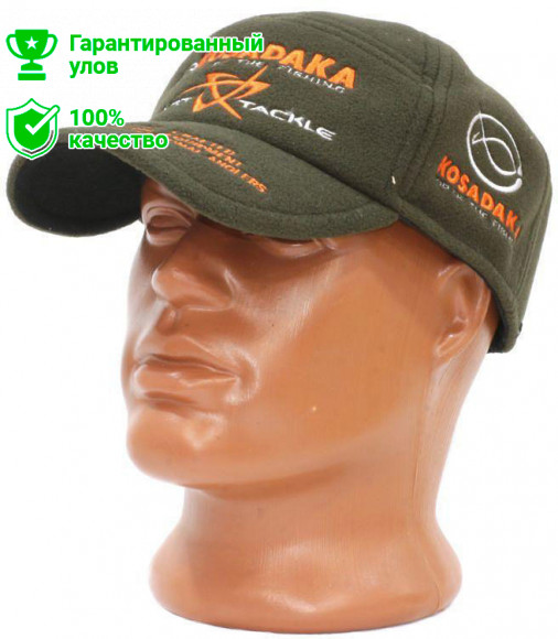 Бейсболка Kosadaka теплая флис хаки