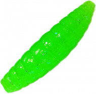 Приманка силик. Kosadaka MAGGOT 30, банка (12шт), запах креветки, цвет FG (fluogreen) MGG-030-SHR-FG