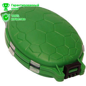 Коробка-раскладушка Kosadaka "Черепеха" TB-S15-GRN, 10*6.5*2см для мелочей, зелёная Коробка-раскладушка Kosadaka "Черепеха" TB-S15-GRN, 10*6.5*2см для мелочей, зелёная