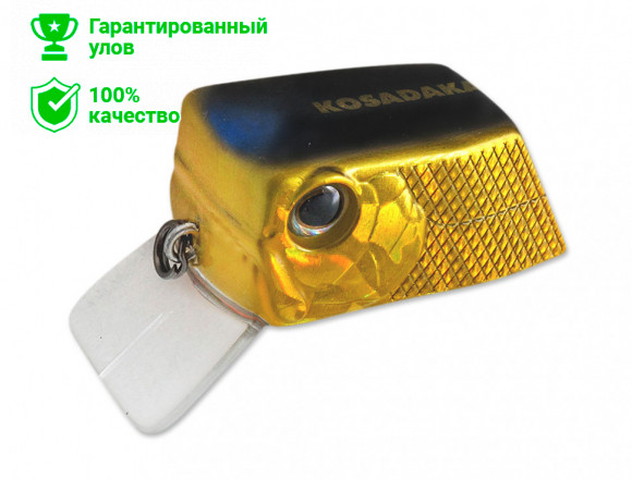Воблер Kosadaka CUBIX плав., 35мм, 6.4г., 0.0-0.3м, цв.HGBL CbxxS35F-HGBL CbxxS35F-HGBL
