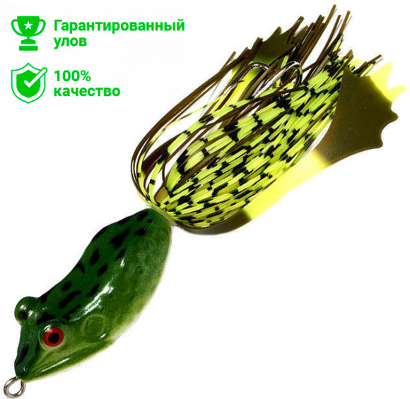 Приманка тверд. оснащ. плав. Лягушка-глайдер с лапками (двойник) LF25 45mm, 10g, цвет C90 (Kosadaka)