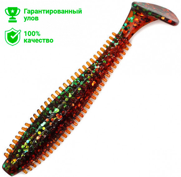 Виброхвост Kosadaka SPIKEY SHAD 90, 9шт., цвет SMO