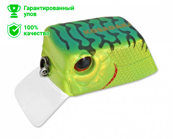 Воблер Kosadaka CUBIX плав., 35мм, 6.4г., 0.0-0.3м, цв.HT CbxxS35F-HT CbxxS35F-HT