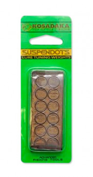Свинцовые наклейки для воблеров, кружки Suspendots (1 шт) Kosadaka