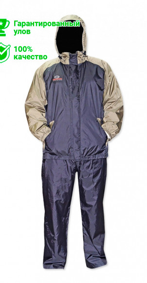 Костюм KOSADAKA MARKSMAN BO дождевик: куртка, брюки, черн.олив., разм. 2XL