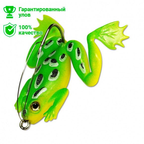 Приманка-незацепл. мягк. оснащ. тонущ. Лягушка с лапами LF27 50mm, 10g, цвет C72 (Kosadaka)