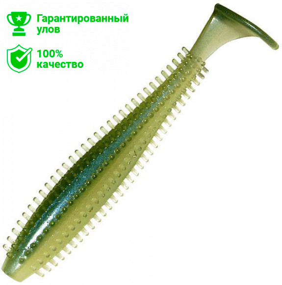 Виброхвост Kosadaka SPIKEY SHAD 90, 9шт., цвет TRS