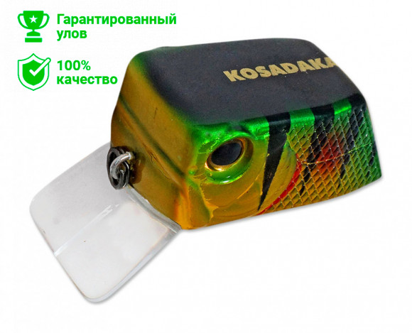 Воблер Kosadaka CUBIX плав., 35мм, 6.4г., 0.0-0.3м, цв.PC CbxxS35F-PC CbxxS35F-PC