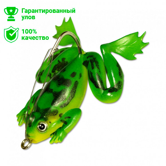 Приманка-незацепл. мягк. оснащ. тонущ. Лягушка с лапами LF27 50mm, 10g, цвет C74 (Kosadaka)