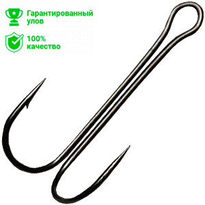 Крючок-двойник V-Double BN №4 L-32mm Kosadaka (уп.50шт.)