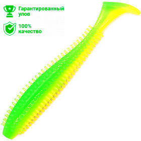 Виброхвост Kosadaka SPIKEY SHAD 90, 9шт., цвет YFG Виброхвост Kosadaka SPIKEY SHAD 90, 9шт., цвет YFG
