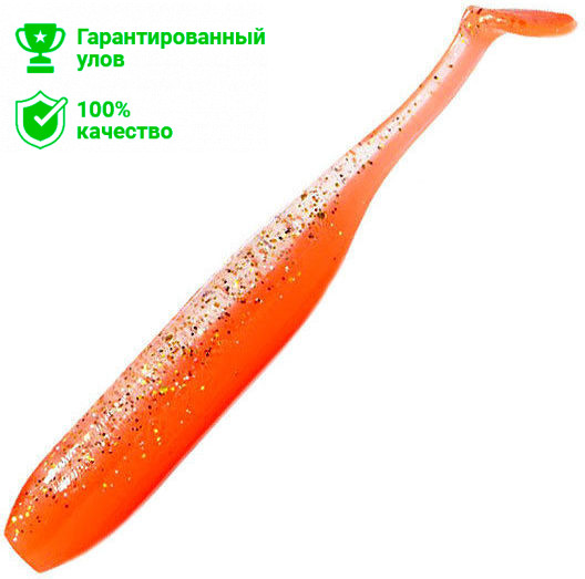 Виброхвост Kosadaka KOLBASO 100, 4шт., цвет ORG