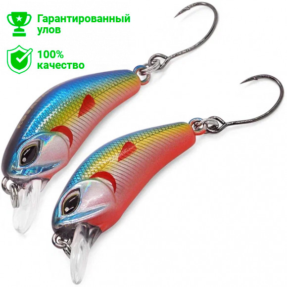 Воблер Kosadaka Dahlia 30F, плав., 30мм, 2.4г, 0.1-0.3м, цв.BAK