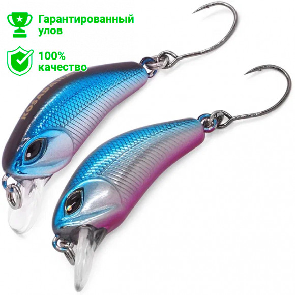 Воблер Kosadaka Dahlia 30F, плав., 30мм, 2.4г, 0.1-0.3м, цв.BR
