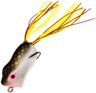 Приманка-незацепл. мягк. оснащ. плав. Лягушка-поппер имит.лапок LF31 40mm, 8g, цвет P07 (Kosadaka)