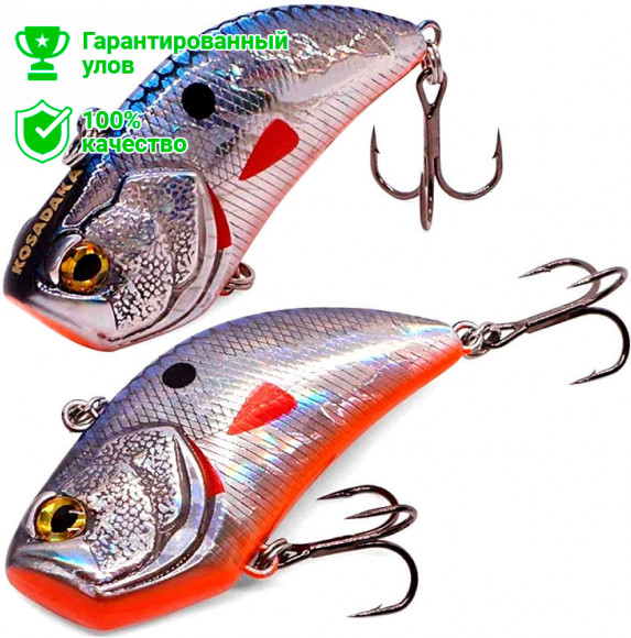 Воблер виб Kosadaka BENT Vib 50S тон., 50мм, 12г, цв.GTC