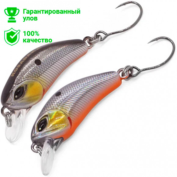 Воблер Kosadaka Dahlia 30F, плав., 30мм, 2.4г, 0.1-0.3м, цв.GT