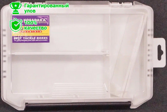 Коробка Kosadaka TB-S38-WH для приманок, 3 секции, белая 