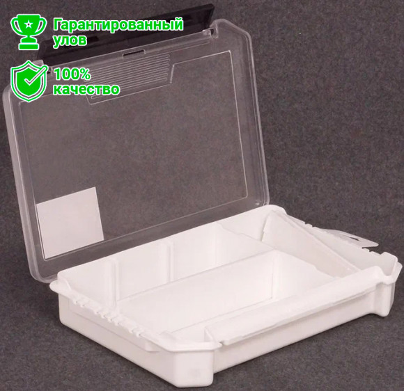 Коробка Kosadaka TB-S38-WH для приманок, 3 секции, белая 