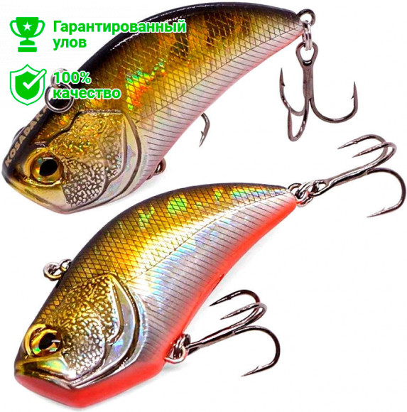 Воблер виб Kosadaka BENT Vib 50S тон., 50мм, 12г, цв.GTR