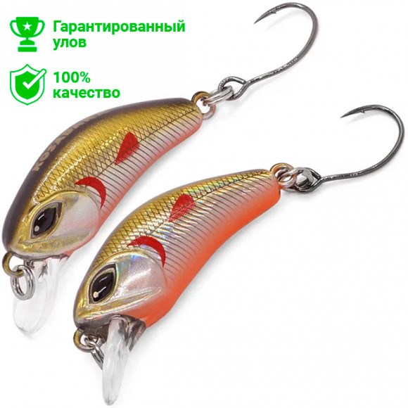 Воблер Kosadaka Dahlia 30F, плав., 30мм, 2.4г, 0.1-0.3м, цв.GTR