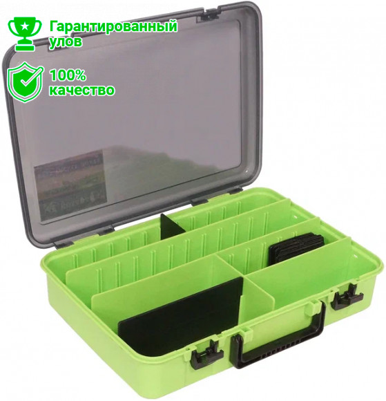 Чемодан Kosadaka TB-S45-GRN для приманок и снастей, регулируемый, зелёный