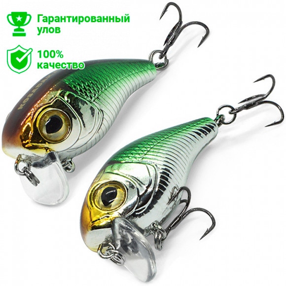 Воблер Kosadaka RAVEN SURF 38F плав., 38мм, 4.7г, 0.0-0.3м, цв.CRG