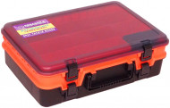 Чемодан Kosadaka TB-S46-R для приманок и снастей, двухъярусный, регулируемый, красный 