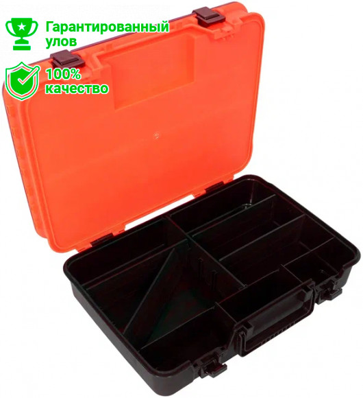 Чемодан Kosadaka TB-S46-R для приманок и снастей, двухъярусный, регулируемый, красный 