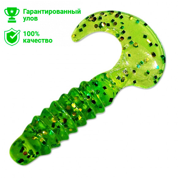 Мягкая приманка Kosadaka MicroN-40, 40mm, цв. GR (14шт.)