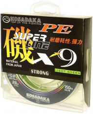 Леска плетен. Kosadaka "SUPER LINE PE X9" 150м, цв. light green, 0,18мм, 17,8кг BSLX9-150-LG-018 Леска плетен. Kosadaka "SUPER LINE PE X9" 150м, цв. light green, 0,18мм, 17,8кг BSLX9-150-LG-018