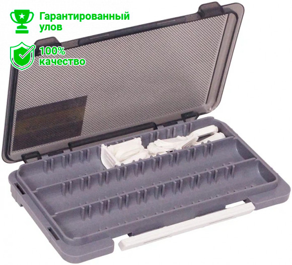 Коробка Kosadaka TB-S63A-GRY 3 продольн.секции + доп. вставки, серая 
