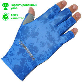 Перчатки эласт. без пальц. Sun Gloves, цвет Blue, р-р S/M (Kosadaka)