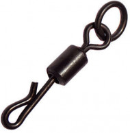 Вертлюг быстросъемный с кольцом Covert Q-Shaped swing snap with solid ring №4 (6шт) Kosadaka