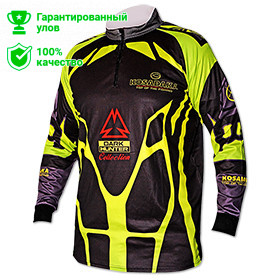 Футболка Kosadaka Черно-зеленая, Sunblock, дл.рукав, S TS-012-S TS-012-S