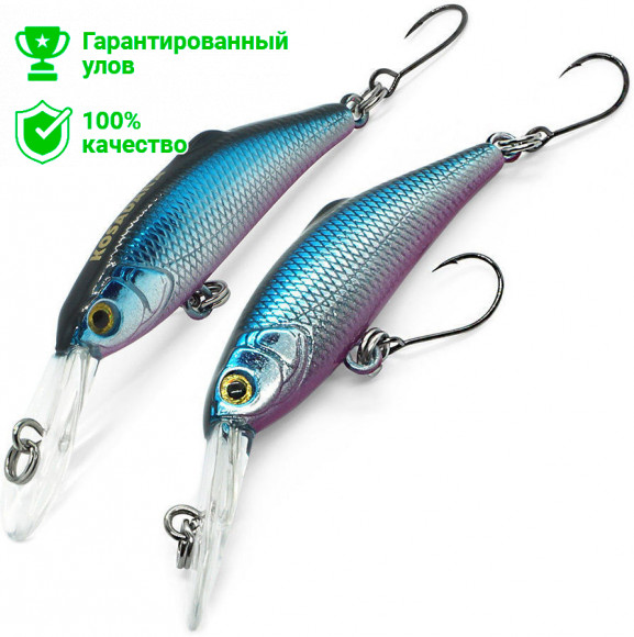 Воблер Kosadaka SHARKY Minnow XD 43S плав., 43мм, 2.15г, 0.4-1.2м, цв.BR