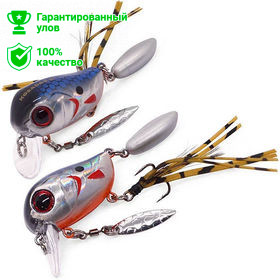 Воблер Kosadaka Micro Tappy 54F, плав., 54мм, 4.8г, 0.0-0.2м, цв.GTC