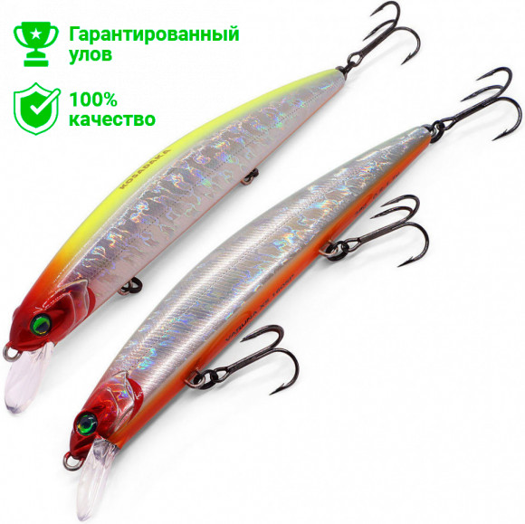 Воблер Kosadaka Varuna XS 160SP суспенд., 160мм, 38г, 0.5-1.1м, цв.LME