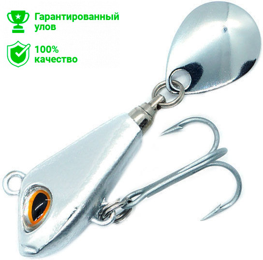 Джиг-спиннер Kosadaka FISH DARTS FS3-09 25mm, 9g, цвет SIL