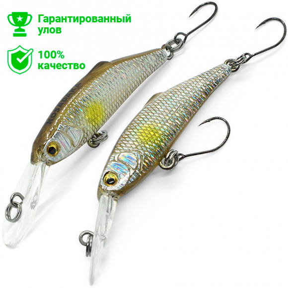 Воблер Kosadaka SHARKY Minnow XD 43S плав., 43мм, 2.15г, 0.4-1.2м, цв.GTS
