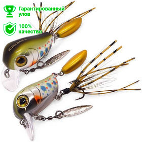 Воблер Kosadaka Micro Tappy 54F, плав., 54мм, 4.8г, 0.0-0.2м, цв.NTN